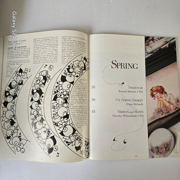 Celebrate The Seasons Decorative Painting Book Winter Spring Summer Fall 1996 Ed - Picture 3 of 16